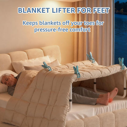 Blanket Lifter for Feet, Adjustable Bed Cradle, 25-33 in