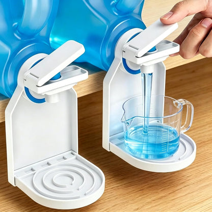 2pcs liquid detergent dispenser holder with detergent cup holder and drip tray is easy to clean and easy to organize and store in the room.