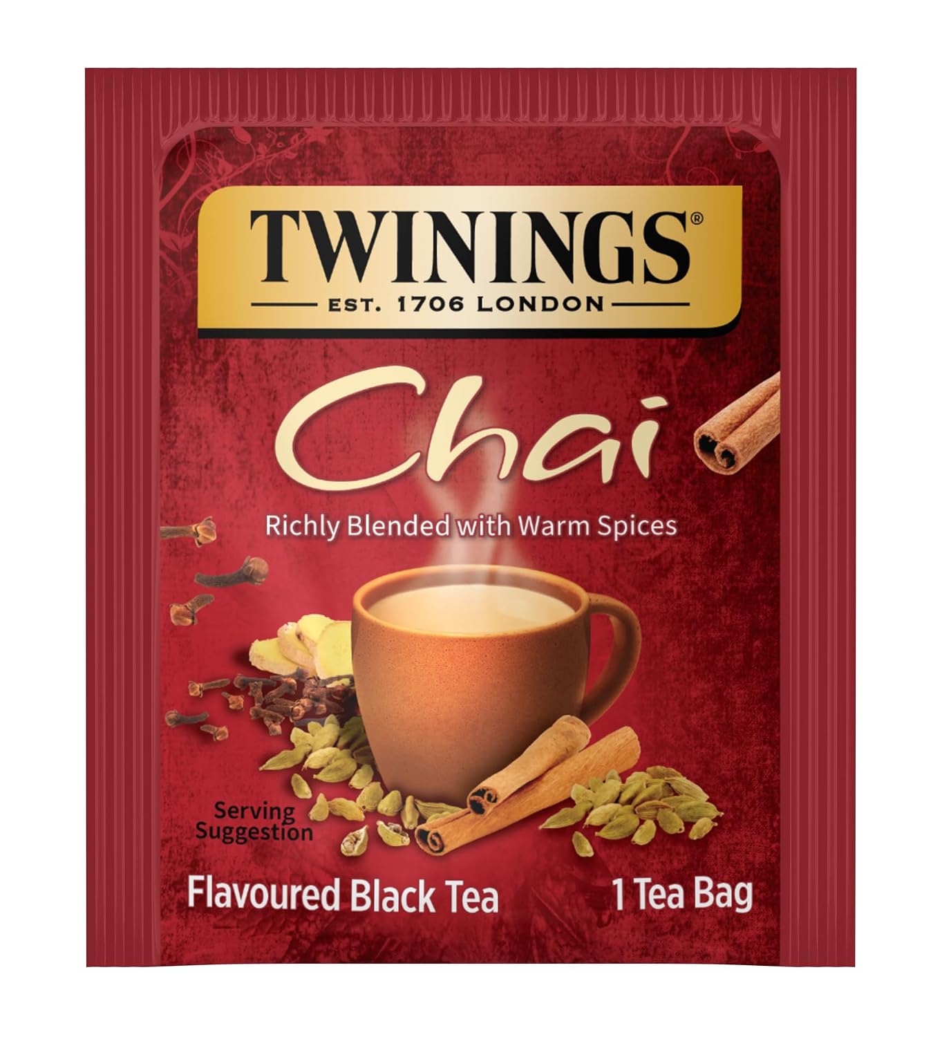 Twinings Mango & Pineapple Herbal Tea Individually Wrapped Bags, 20 Count (Pack of 1), Naturally Caffeine-Free, Enjoy Hot or Iced, 20 Teabags