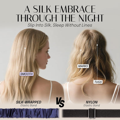 OLESILK 100% Mulberry Silk Sleep Mask for Women - Zero-Pressure Blackout