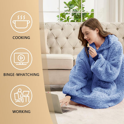 yescool Wearable Blanket Hoodie as Christmas Birthday Gifts for Women Mom - Colors A