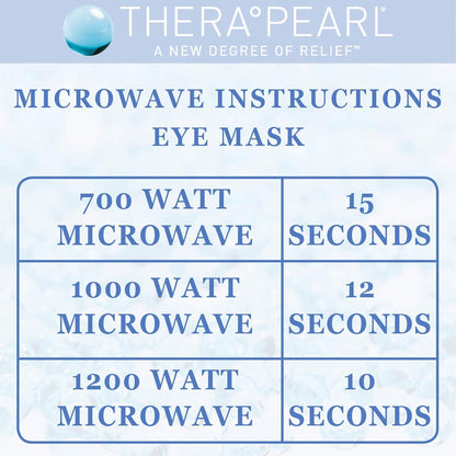 TheraPearl Eye Mask, Flexible Gel Beads for Hot Cold Therapy, Non Toxic Compress for Puffy Eyes, Blue, Reusable