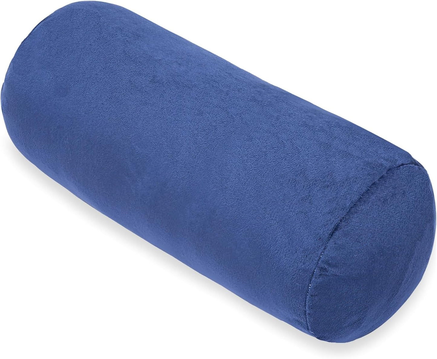 1 MIDDLE ONE Round Cylinder Bolster Pillow with Removable Cooling Cover, Tube Roll Cervical Pillow for Head, Neck, Back and Legs Support, 13"x 6", Grey