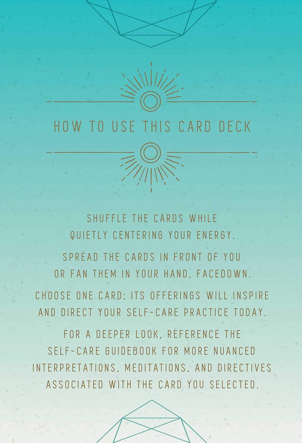 Self-Care: Inspirational Card Deck and Guidebook (Inner World)