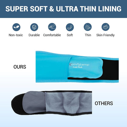 Comfytemp Wisdom Teeth Ice Pack Head Wrap, Gel Face Ice Pack for TMJ Relief