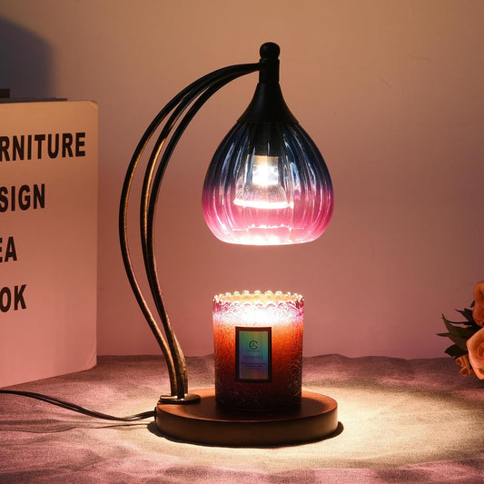 Candle Warmer Lamp with Timer and Dimmer - Electric Melter for Scented Jar Candles - Housewarming, New Home Decor