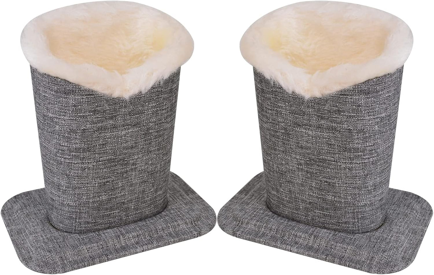 Pack of 2 Soft Plush Lined Eyeglasses Holder Stand Protective Glasses Holder Stand