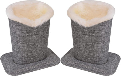 Pack of 2 Soft Plush Lined Eyeglasses Holder Stand Protective Glasses Holder Stand