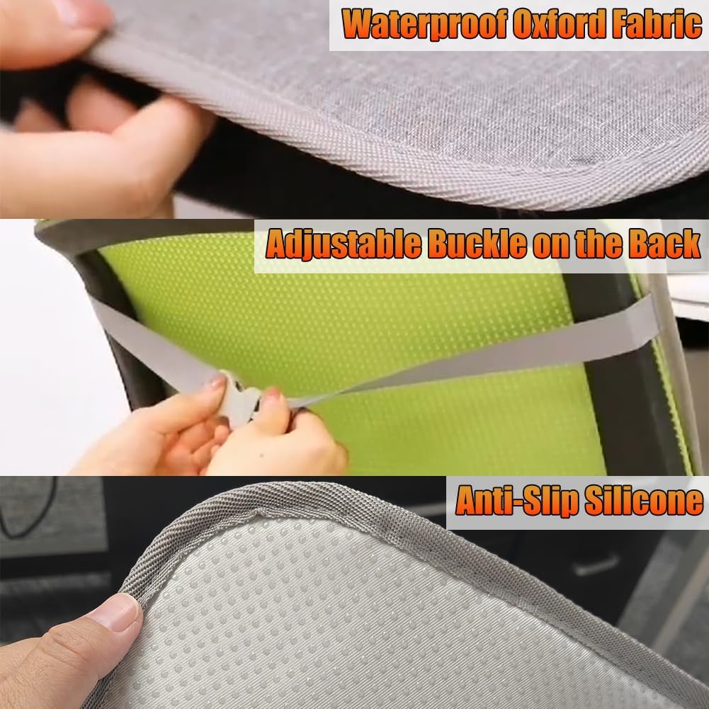 WOOLALA USB Heated Seat Cushion for Office Chair, Large Heating Area Cover | Therapy Heating Pad for Back, Lumbar, Hip, Thigh with 3 Temperatures Levels, 17In * 35.5In