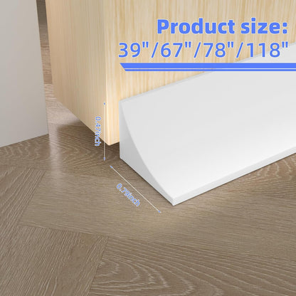 39 Inch Shower Threshold Water Dam Barrier,Transparent | Flexible Silicone Shower Door Bottom Seal for Water Stopper,Self Adhesive Water Blocker for Bathtub Countertop