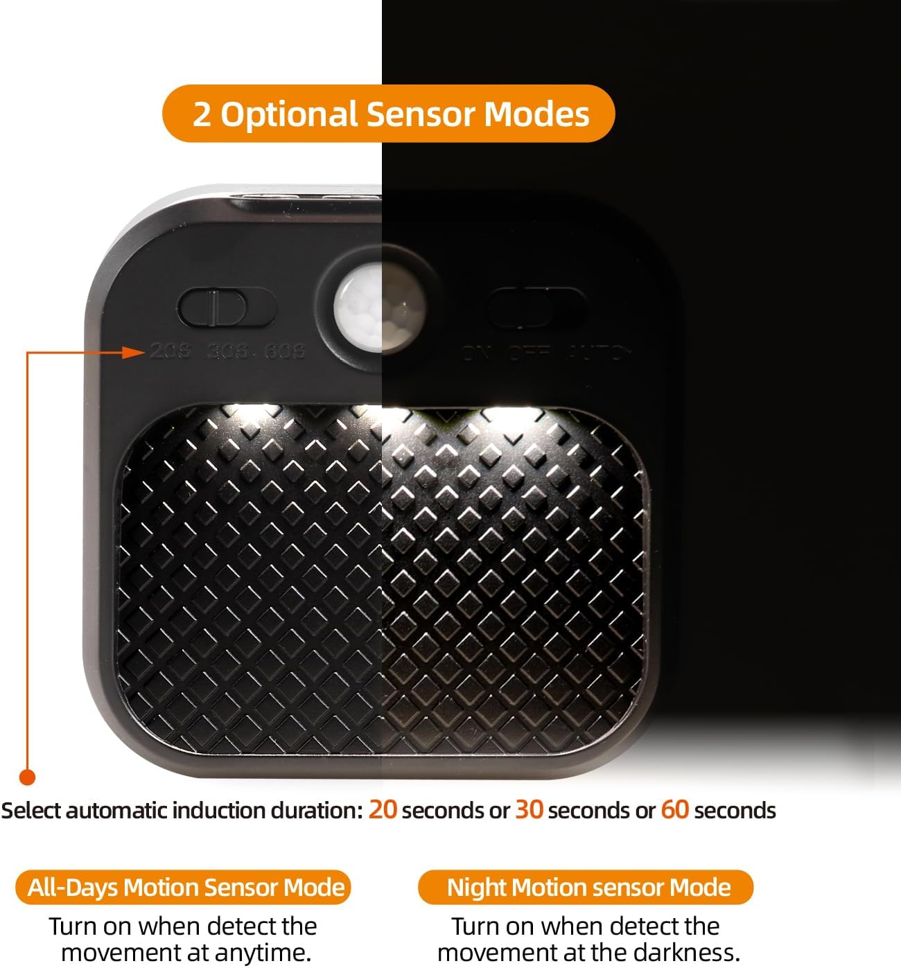 DAMI Motion Sensor Night Lights Rechargeable with Timer, Battery Cabinet Light with 3 Color Temperatures Stepless Dimming, Magnetic Closet Light for Travel, RV, Cruise Essentials 2026