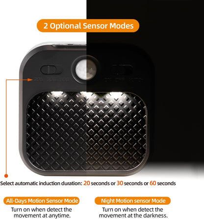 DAMI Motion Sensor Night Lights Rechargeable with Timer, Battery Cabinet Light with 3 Color Temperatures Stepless Dimming, Magnetic Closet Light for Travel, RV, Cruise Essentials 2026