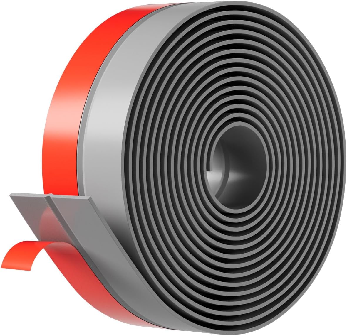 Door Weather Stripping, Silicone Door Seal Strip Sealing Tape, Door Draft Stopper Adhesive Seal Tape for Doors Windows &Shower Glass Door Gaps (Thickness Upgrade)