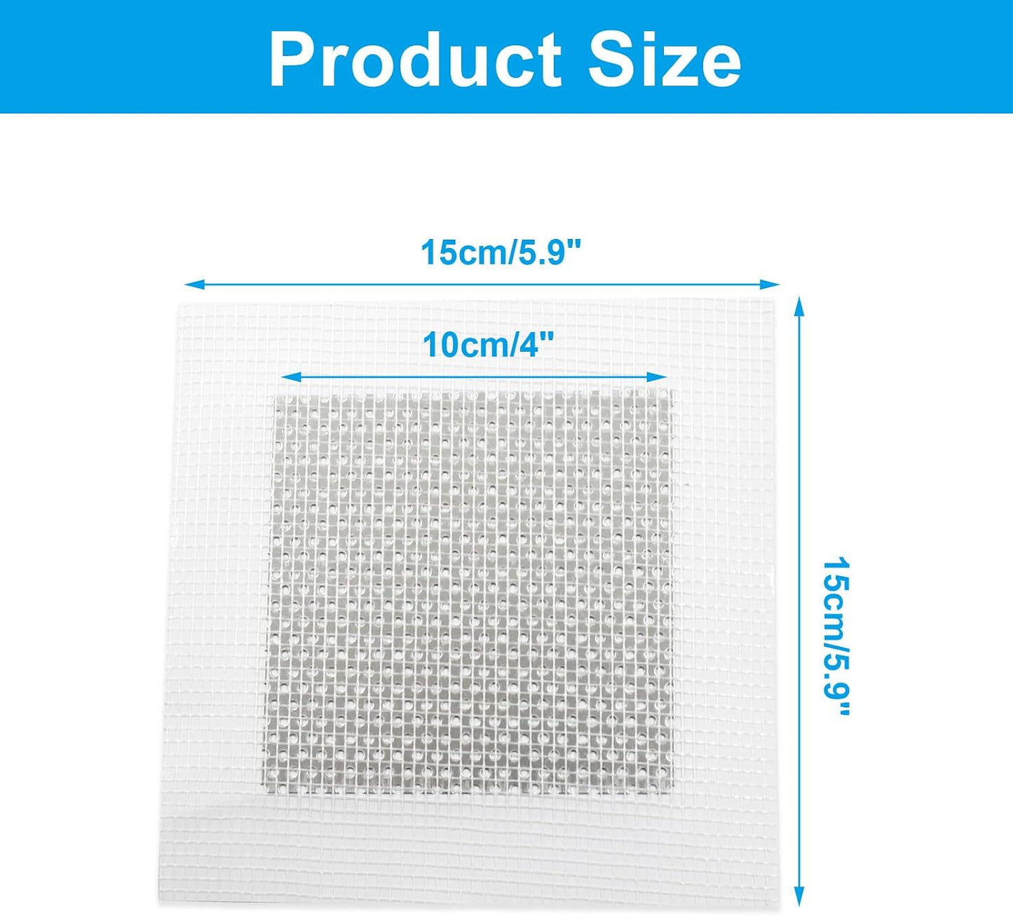 2 x 2 Inch Drywall Repair Patch, 8Pcs | Self Adhesive, Dry Wall Patch Kits, Wall Hole Repair Kit