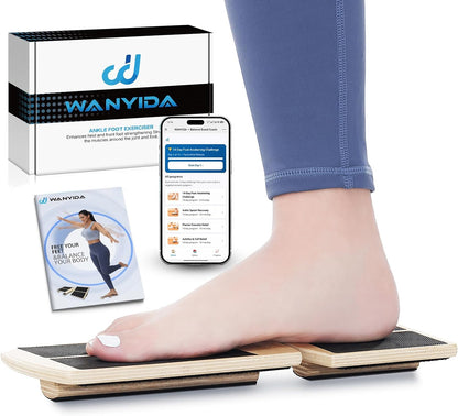 Ankle Foot Strengthener Exerciser for Sprained, Single Leg Balance Board, Posture Corrector, Foot Stretcher for Plantar Fasciitis Relief