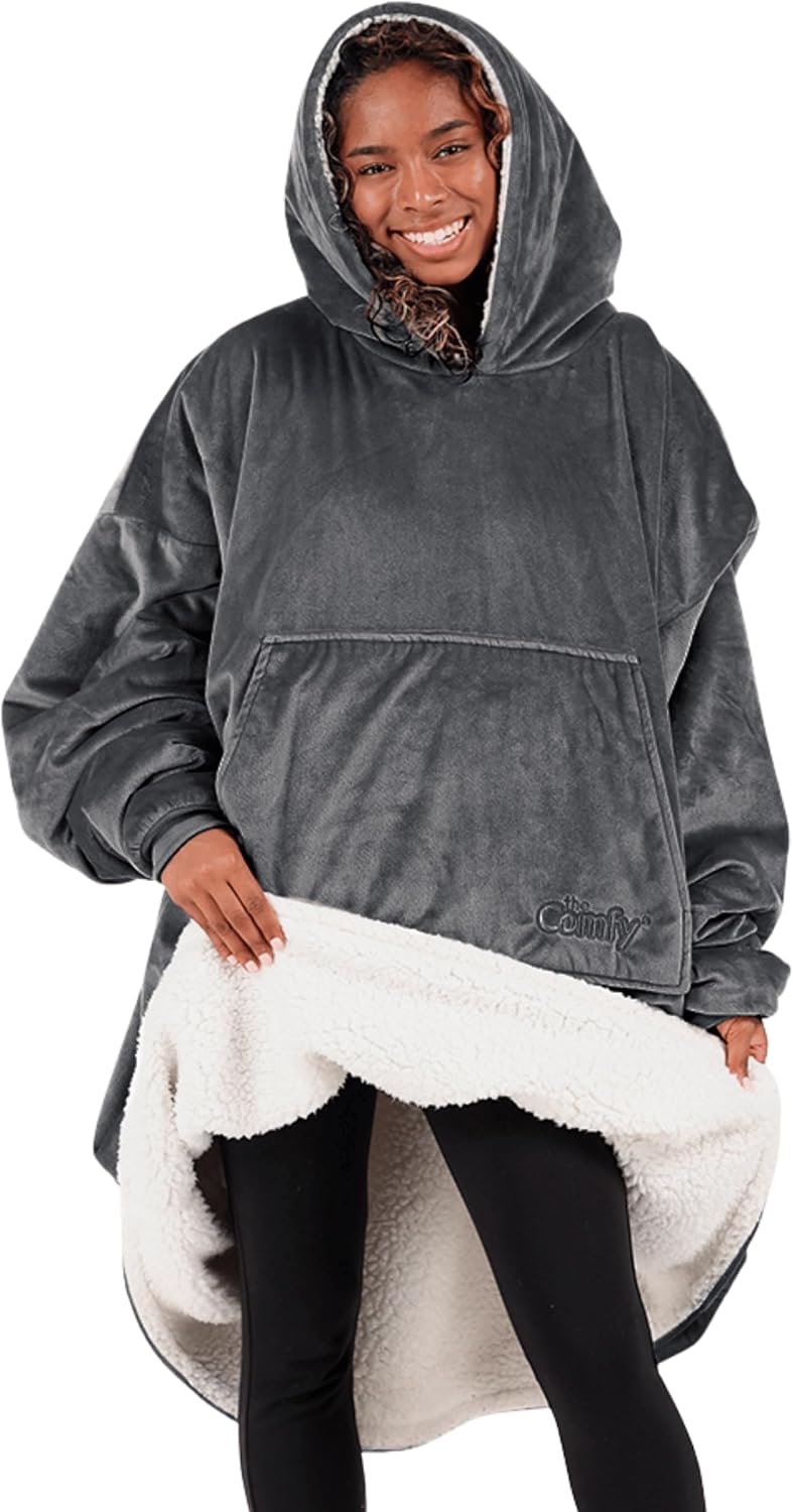THE COMFY Original | Shark Tank | Patented | Sherpa Wearable Blanket Hoodie