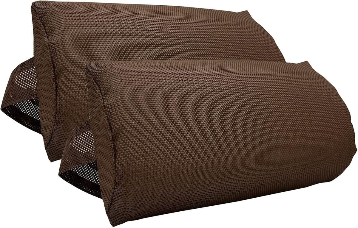 Zero Gravity Chair Set of 2 Replacement Pillow Headrest with Elastic Band, Universal Soft Removable Padded Cushion Head Pillow for Zero Gravity Lounge Chair, Folding Patio Lawn Recliner Chairs, Blue