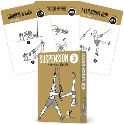 NewMe Fitness Pilates Workout Cards, Fitness Deck for Women and Men