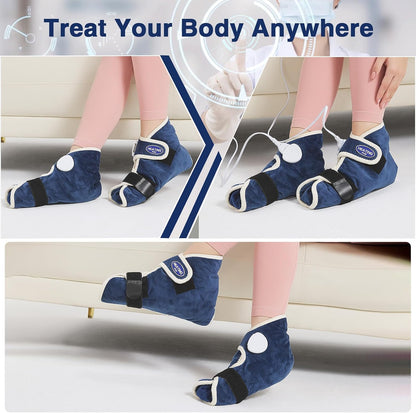 Foot and Ankle Heating Pad for Plantar Fasciitis, Electric Feet Warmers