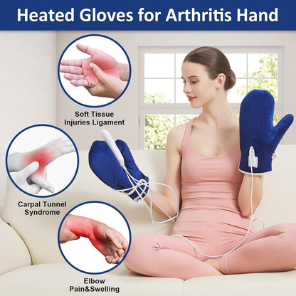 Foot and Ankle Heating Pad for Plantar Fasciitis, Electric Feet Warmers