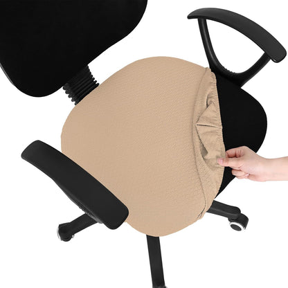 Smiry Office Computer Chair Armrest Covers, 2PCs Anti-dust Arm Rest Pad | Removable Washable Desk Chair Arm Pad Covers, Grey