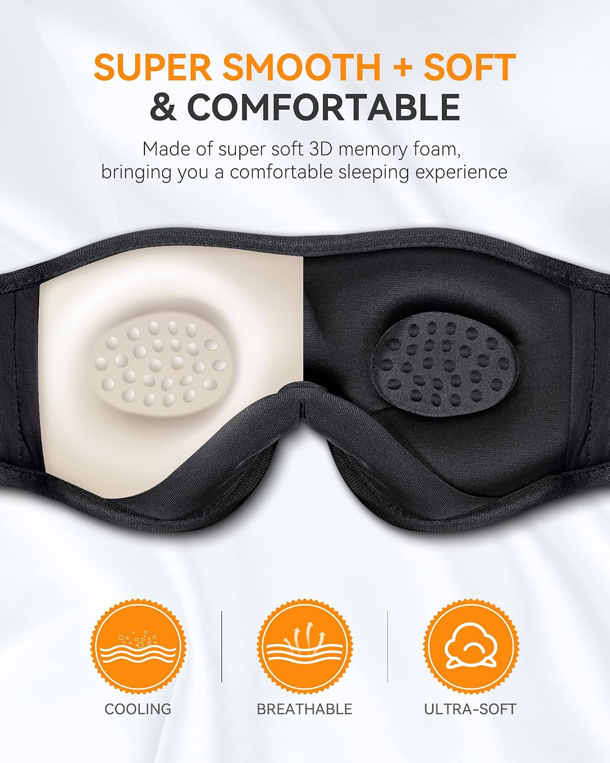 MUSICOZY Sleep Headphones Bluetooth 5.4 Sleep Mask with HD Sound