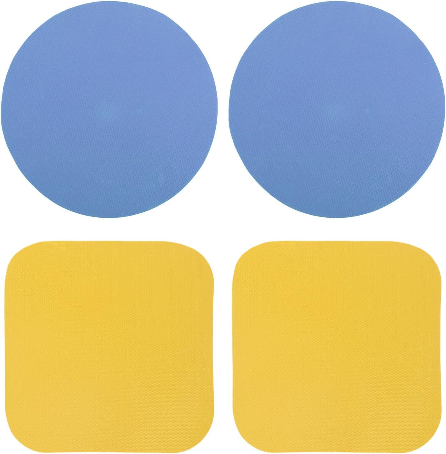 LUTER 4pcs Jar Opener Gripper Pad for Seniors with Weak Hands, Rubber | Multi-function Silicone Bottle Opener Lid Cap Rubber Gripper Pads Kitchen Coasters Gadgets, Light Blue, Green