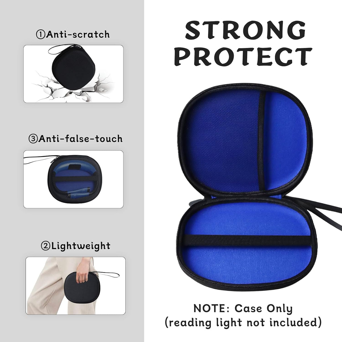 Case for Book Reading Light Compatible with Glocusent & Gritin