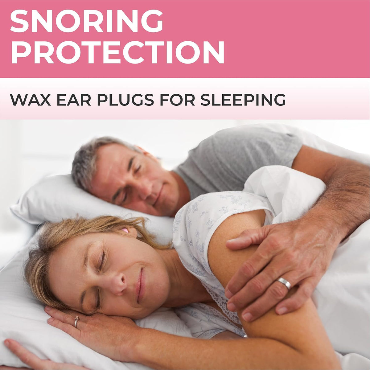 Peace&Quiet PQ Silicone Ear Plugs for Sleeping - 15 Wax Earplugs for Sleep and Swimming Ear Plugs, Soft Ear Covers for Sleeping and Water, Noise Cancelling