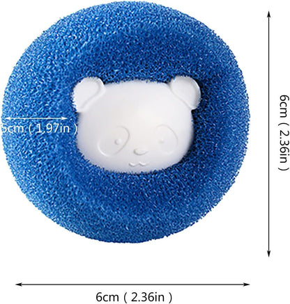 3Pcs Mix Colors Reusable Hair Remover for Washing Machine and Dryer - Laundry Ball Catcher for Clothing, Dog, Cat, Pet Lint Removal