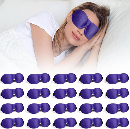 Bonuci 20 Sleep Mask for Women 3D Eye Mask, Dark Purple