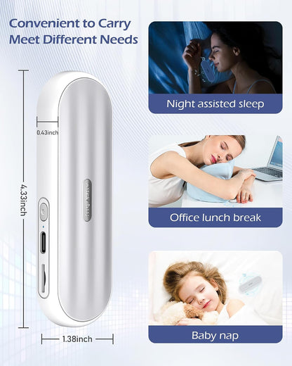 Under Pillow Bluetooth Speaker for Sleep (Black) | Bone Conduction, Comfortable, White Noise, 20-Hour Battery Life