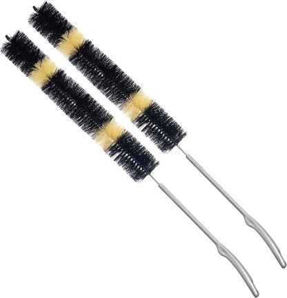 KONEX 30 Inch Long Dryer Lint Brush Vent Cleaner | Heavy-Duty Flexible Radiator Brush | Dryer Vent Trap | Bendable for Your Appliance Care Home Essentials (Pack of 2)