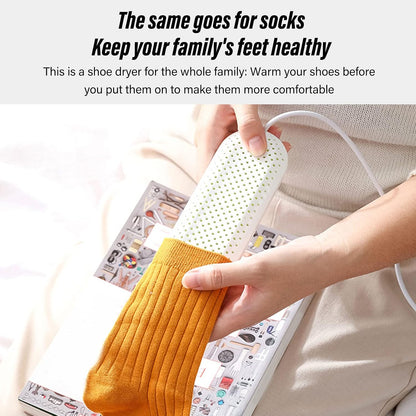 Household USB Shoe Dryer, Portable Boot Drying Student Dormitory Heater Adult Foot Deodorizing Boot Shoes Dryer with Timer for Travel Sneaker Socks Gloves Drying