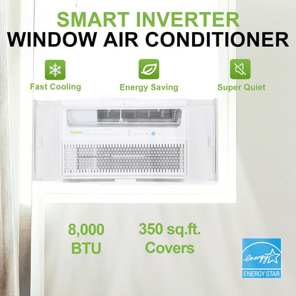 Hykolity WiFi Enabled Portable Air Conditioners 10,000 BTU, Cools Rooms Up To 450 Sq.Ft, 45dB Dual Motor 5 in 1 Quiet Smart AC Unit with Cool, Fan, Dehumidifier, 24H Timer & Sleep Mode
