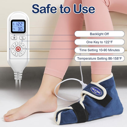 Foot Warmer, Electric Heating Pad for Foot&Ankle Pain Relie Fast Heating