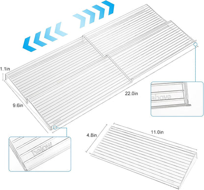 Spice Organizer for Drawer, 4 Pcs Clear Acrylic Drawer Seasoning Organizer, Expandable From 11'' to 22'' Spice Drawer Organizer, Ideal for Kitchen Spice Organization (Jars not included)