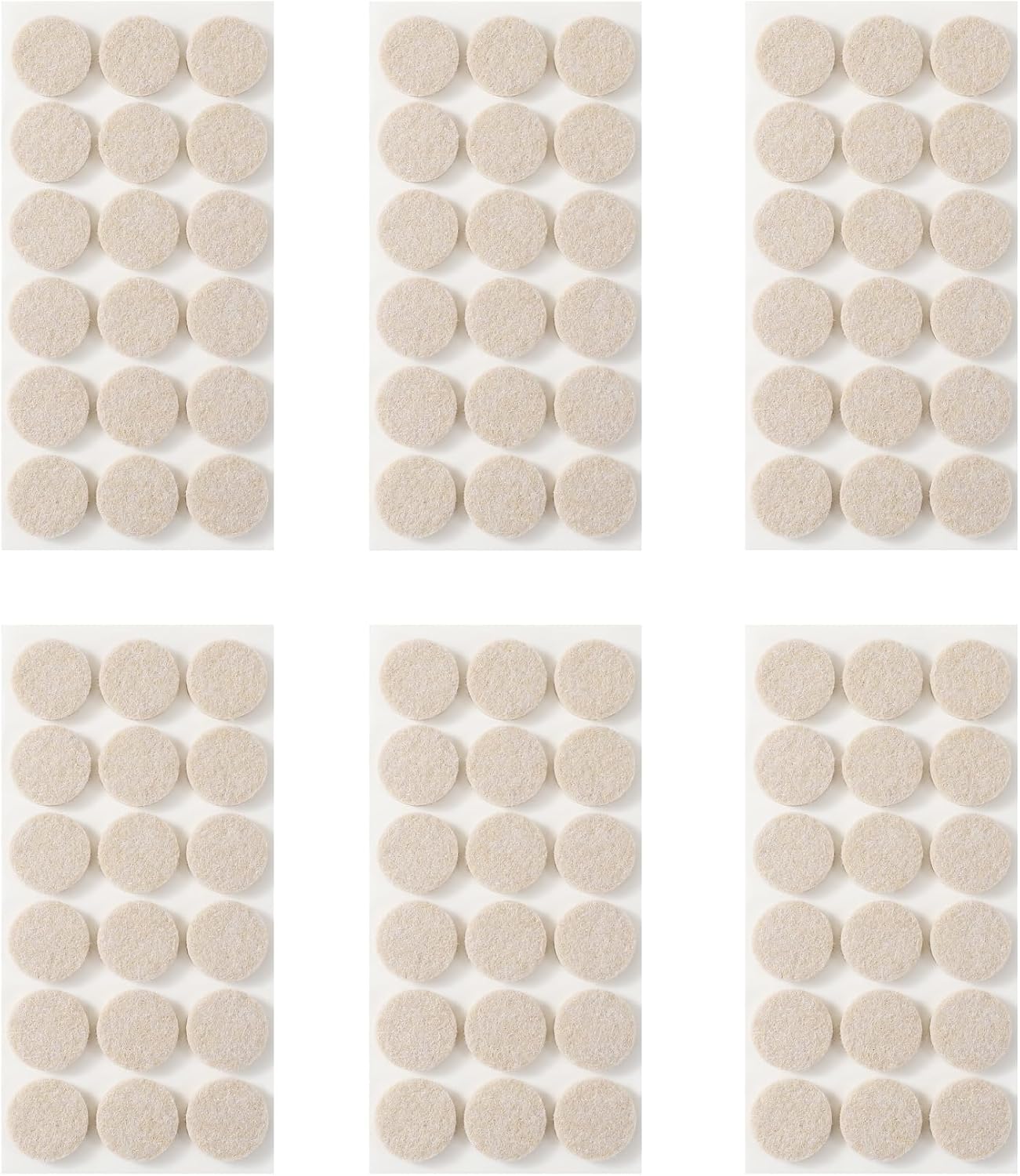 Felt Pads Small 3/8" Felt Pads for Cabinet Doors Bumpers, Cabinet Cushion Dots Felt Cabinet Door Stops, Self Adhesive Thick Bumper Pads to Protect Surfaces -Anti Scratch 234 Pcs Round Brown