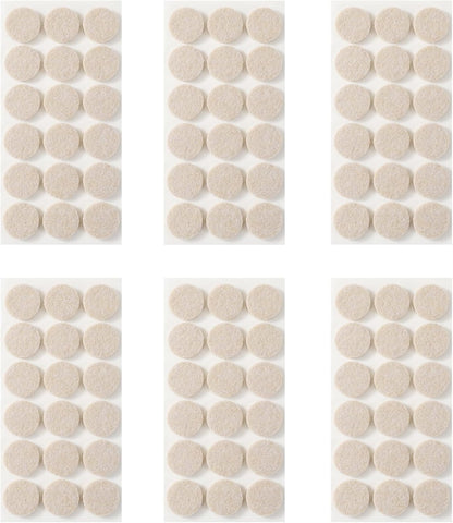 Felt Pads Small 3/8" Felt Pads for Cabinet Doors Bumpers, Cabinet Cushion Dots Felt Cabinet Door Stops, Self Adhesive Thick Bumper Pads to Protect Surfaces -Anti Scratch 234 Pcs Round Brown