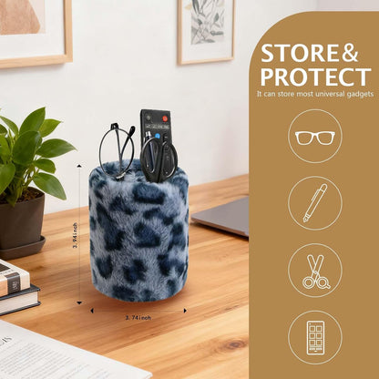 Eyeglass Holder for Nightstand,Anti-scratch Plush Eyeglass Stand Glasses Holders for Office Desk Organizer