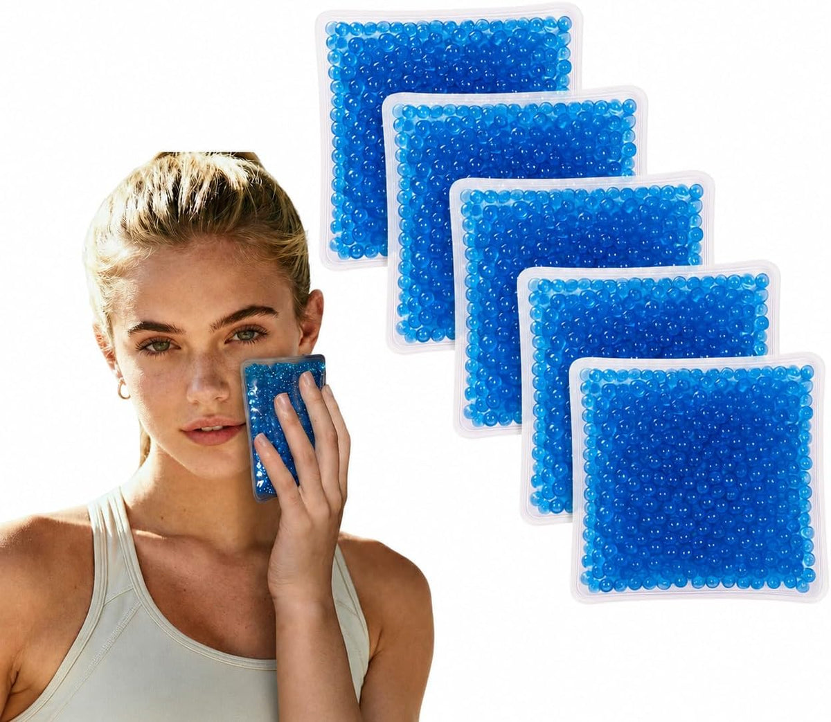 Small Gel Ice Pack – Cold Packs for Injuries and Everyday Relief, Gel Ice Packs Reusable for Sore Areas – Soft Flexible Ice Pack Reusable Design for Targeted Cooling Therapy and Convenience