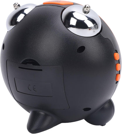 Ymiko Vibrating Alarm Clock Portable Digital Alarm Clock with LED Display for Heavy Sleepers