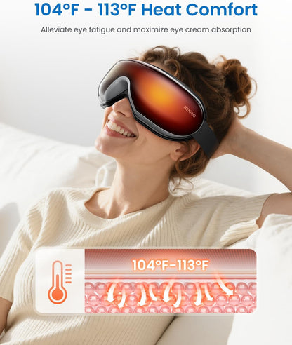 RENPHO Eyeris 1 Eye Massager with Heat, Heated Massage Eye Mask
