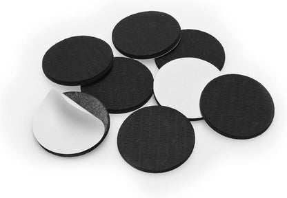 Slipstick GorillaPads CB147 Non Slip Furniture Pads/Gripper Feet (Set of 16) Self Adhesive Rubber Floor Protectors, 1 inch Round, Black