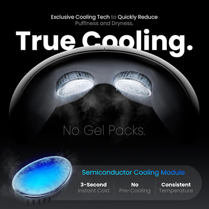 BOB AND BRAD EYEFLOW Eye Massager with Heat & Cooling,FSA Eligible & HSA - Semiconductor Cold Compress Eye Mask for Migraines & Dry Eyes, Heated Temple Massager, Fathers Day Dad Gifts for Men
