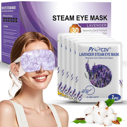 16 Packs Steam Eye Mask,Warm Eye Compress for Dry Eyes Sleep Mask,Hot Auto Heated Eye Masks Relaxing Items for Women Moist Heat for Eyes Soothing Eye Fatigue,Disposable EyeMask for SPA Essentials