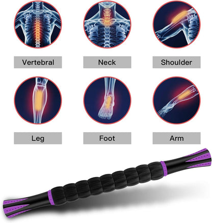 Wooden Cellulite Massage Roller for Legs and Thighs - Handheld Fascia Blaster Tool for Muscle Relief, Lymphatic Drainage & Body Sculpting - Anti Cellulite Massager for Women and Men (12 Wheel)