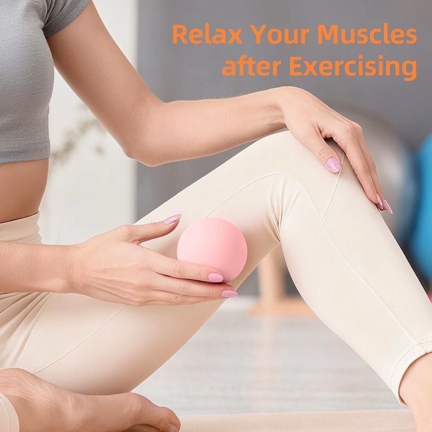 Massage Lacrosse Balls for Myofascial Release, Trigger Point Therapy | Foot Massage Ball to Relieve Plantar Fasciitis, Muscle Soreness