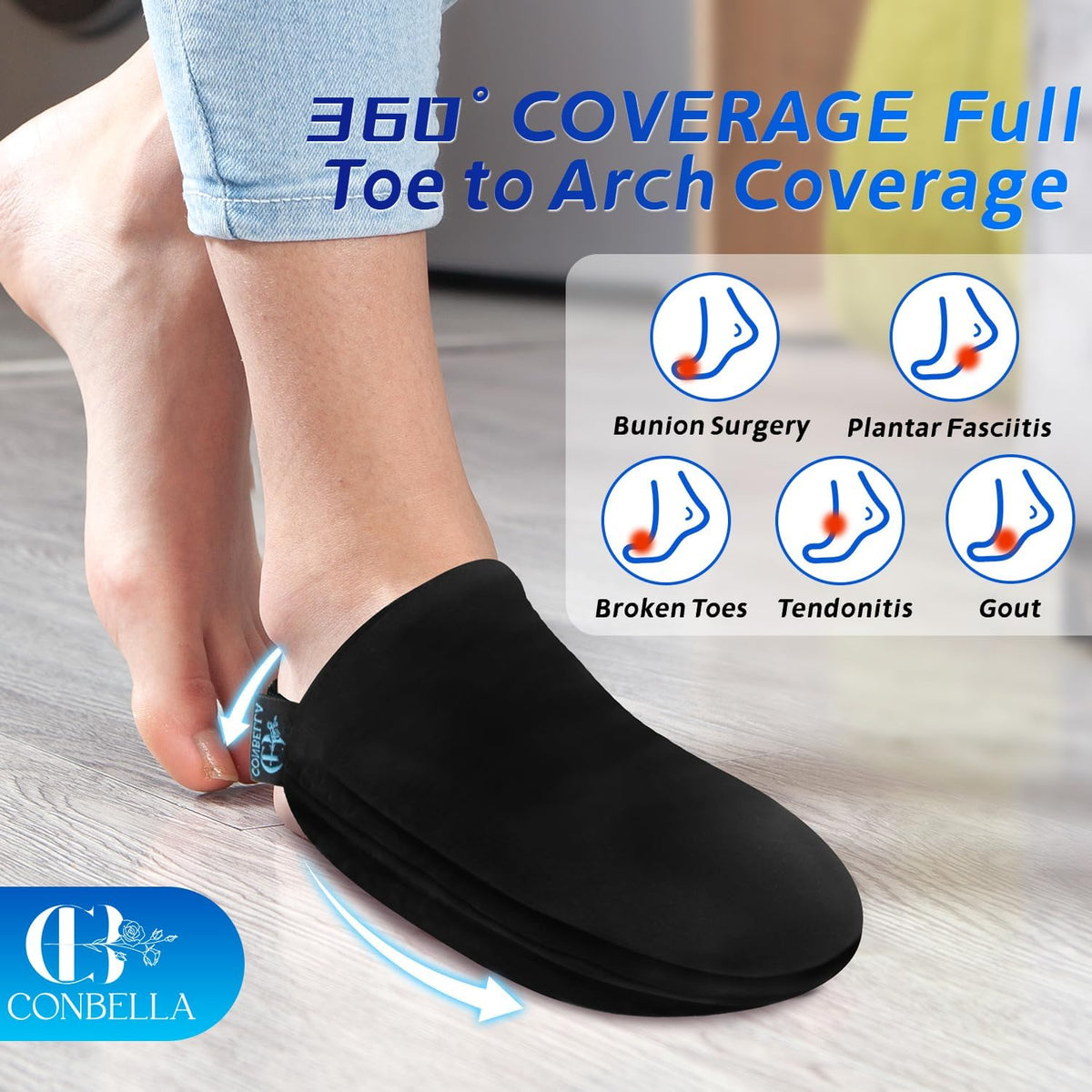 Foot Toes Ice Pack Wrap, Hot and Cold Compress for Bunion Relief