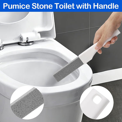 Pumice Stone Toilet Bowl Cleaner with Handle for Hard Water & Rust | Toilet Pumice Stone for Hard Water Ring, Rust Stains, Toilet Bowls and Sinks